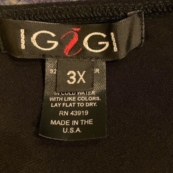 Igigi Slinky Black Top Plus 3X Single Strap Buckle Cold Shoulder Long Sleeve NWT - Picture 6 of 11